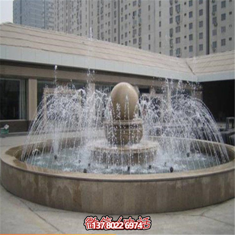 精美中式風(fēng)水球園林雕塑，提升小區(qū)公園噴泉擺放風(fēng)水氣質(zhì)
