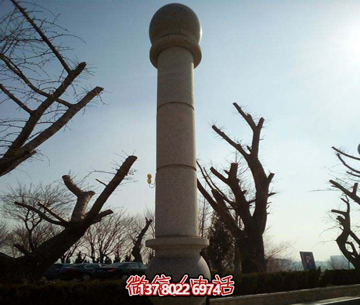 絢麗多彩的大理石雕塑石柱，打造優(yōu)雅秀美的廣場(chǎng)景觀(guān)