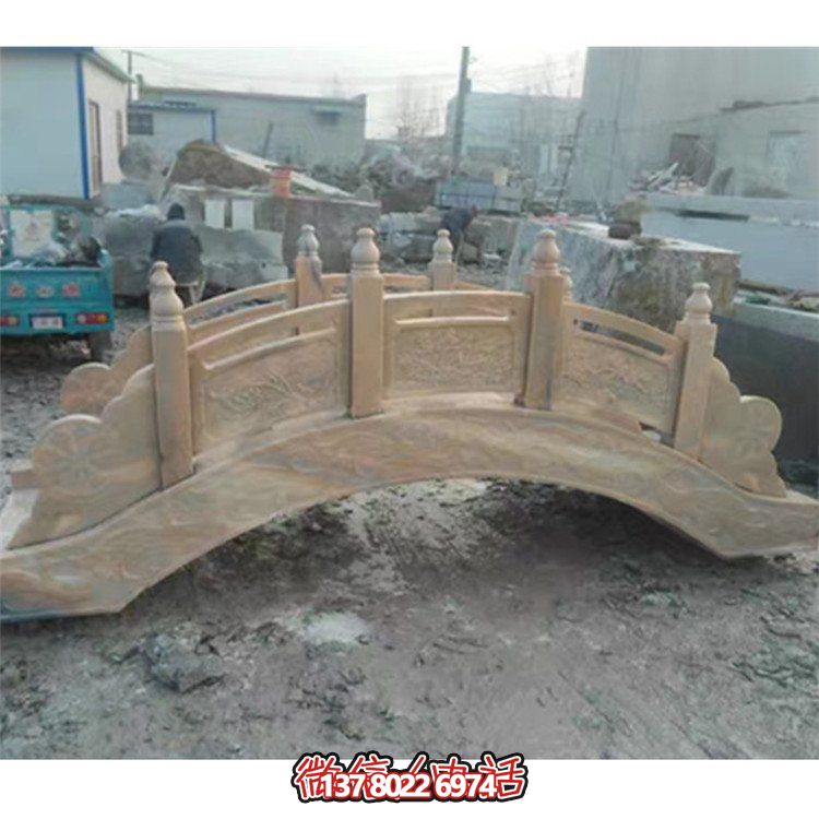 精美花崗巖雕刻石拱橋，為您的庭院裝飾添彩