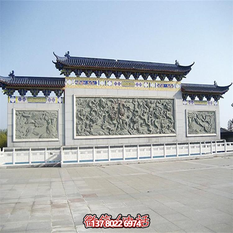 大理石雕刻景觀浮雕、大型影壁壁畫、雕塑藝術(shù)裝置