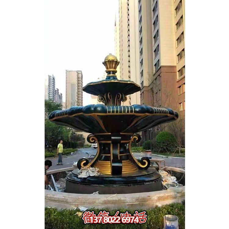 歐式風格石雕大型噴泉雕塑，點綴別墅小區(qū)