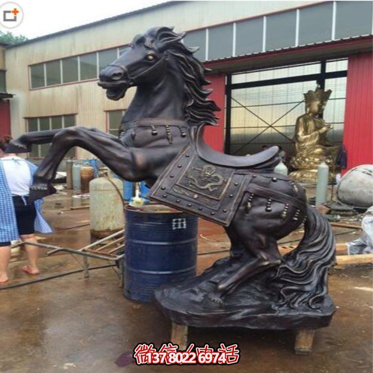 玻璃鋼仿銅戰(zhàn)馬擺件，裝飾你的家