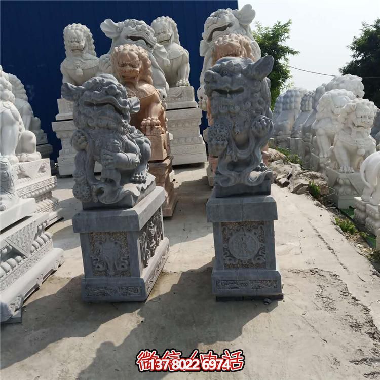 精美獅子大理石石雕，為庭院、公司、門口添彩