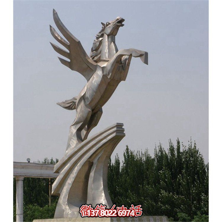 不銹鋼拉絲雕塑，點(diǎn)綴廣場(chǎng)、學(xué)校及園林景觀
