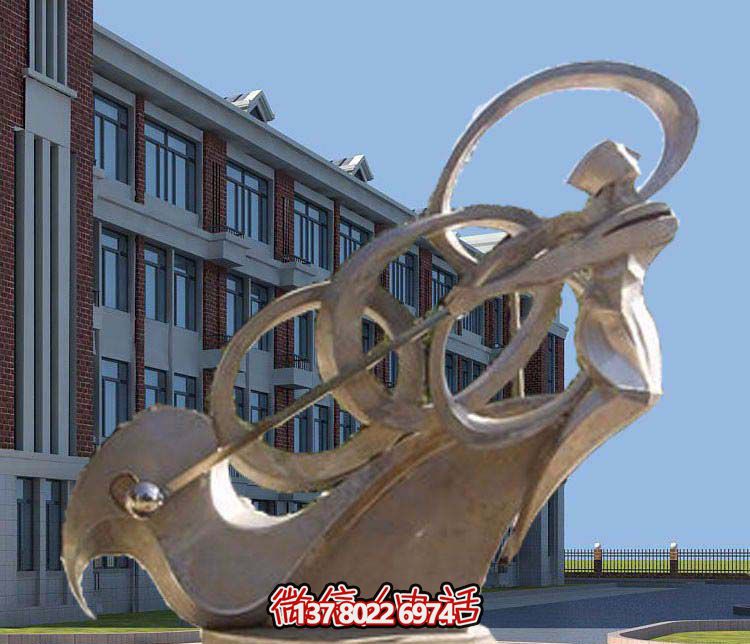 不銹鋼抽象高爾夫球雕塑，點(diǎn)綴景區(qū)園林