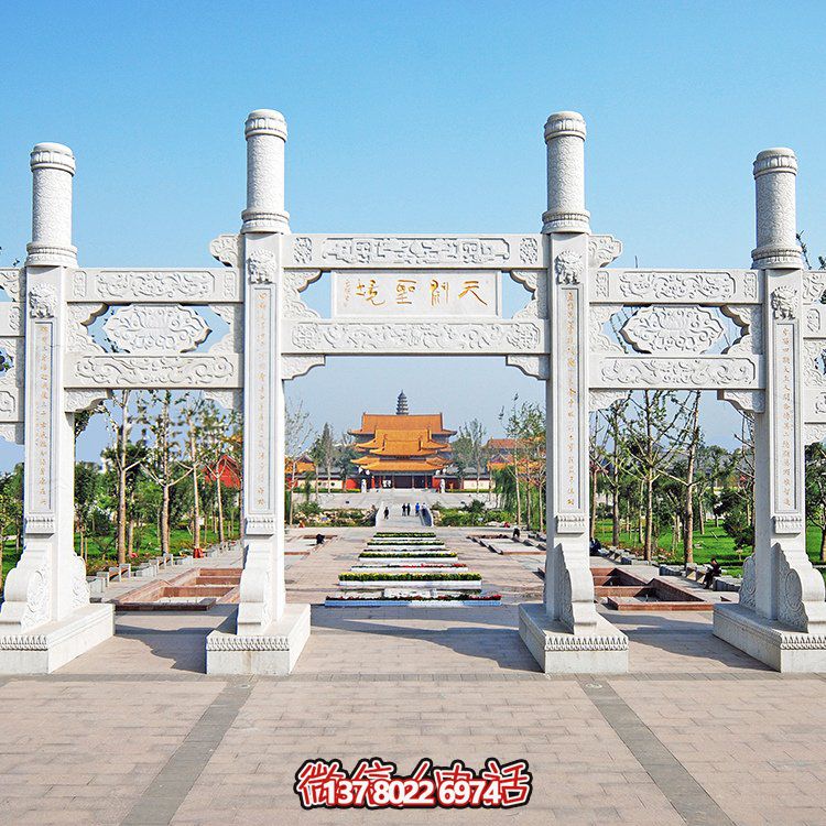 精美大理石石雕多門(mén)牌坊雕塑，讓你領(lǐng)略大理景區(qū)的精彩