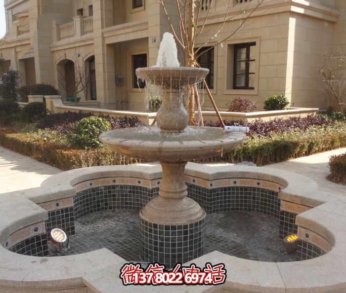 精致的大理石噴泉雕塑，給您的小區(qū)景觀添彩