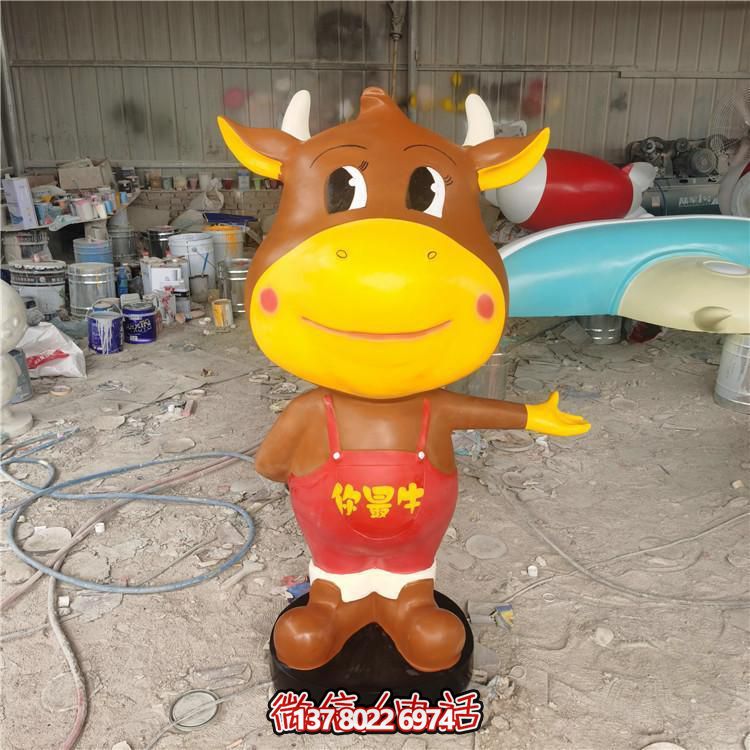 多彩玻璃鋼雕塑，精美卡通公仔，裝點(diǎn)你的店鋪
