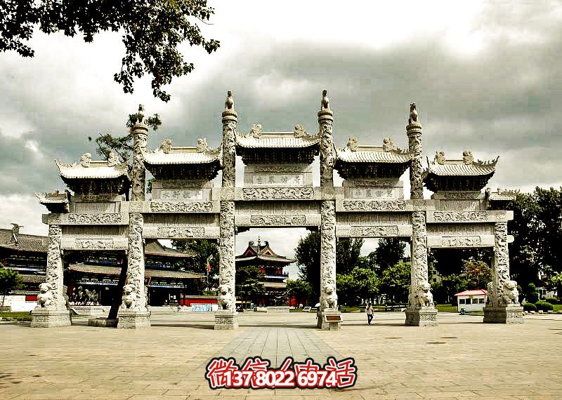 五門浮雕牌坊，美化大型景區(qū)廣場