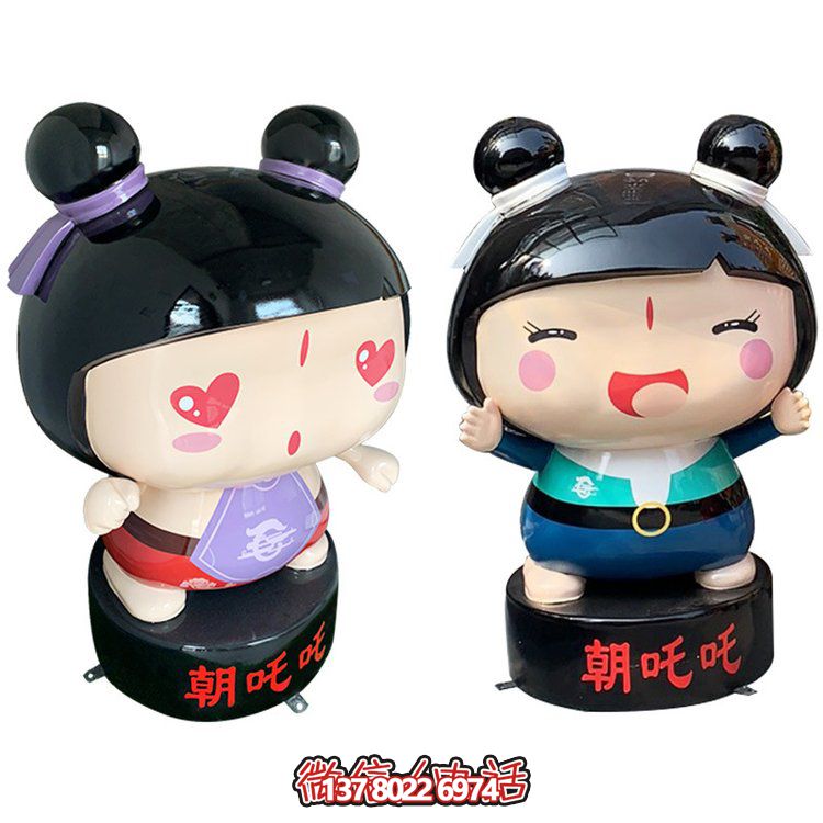 玻璃鋼公仔擺件，精美卡通裝飾品