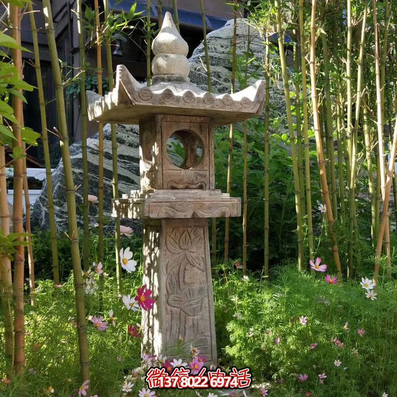 華麗的青石燈籠，點綴你的園林
