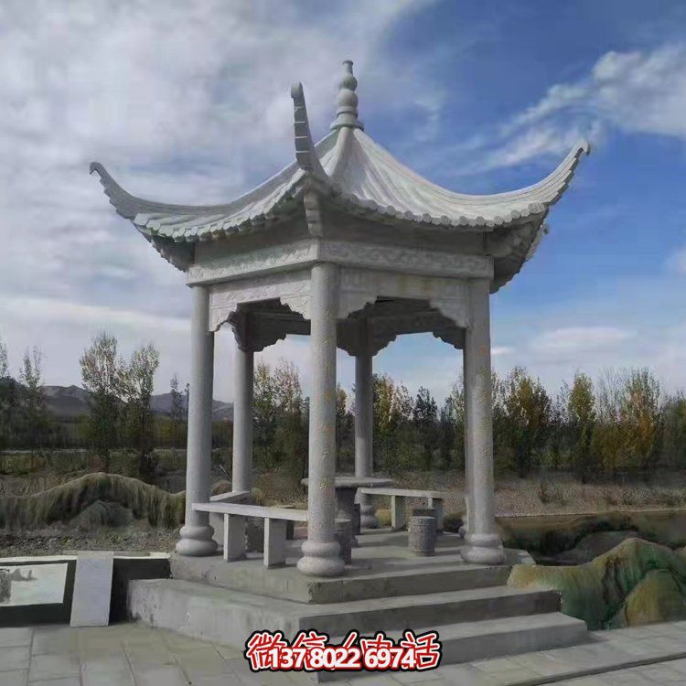 精美園林大理石雕塑涼亭，給您帶來寧靜優(yōu)雅的家園氛圍