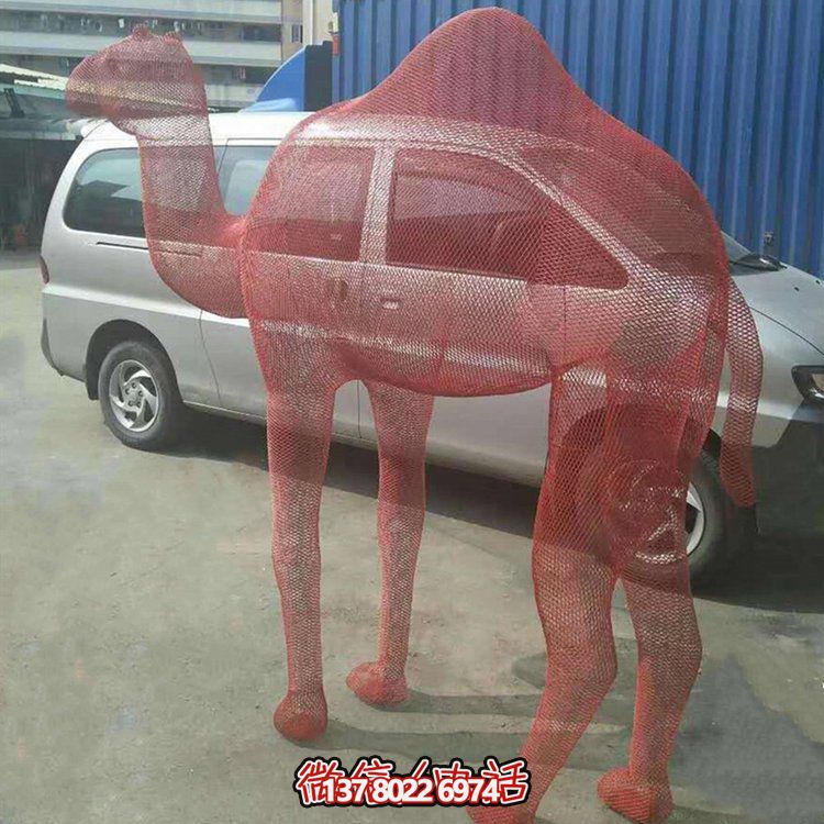 不銹鋼網(wǎng)格景觀雕塑，點(diǎn)綴廣場(chǎng)美景