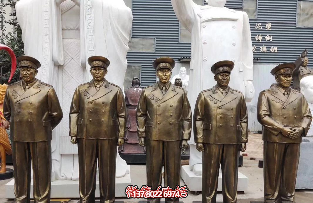 仿銅偉人元帥玻璃鋼雕塑，締造景區(qū)世界十大經(jīng)典