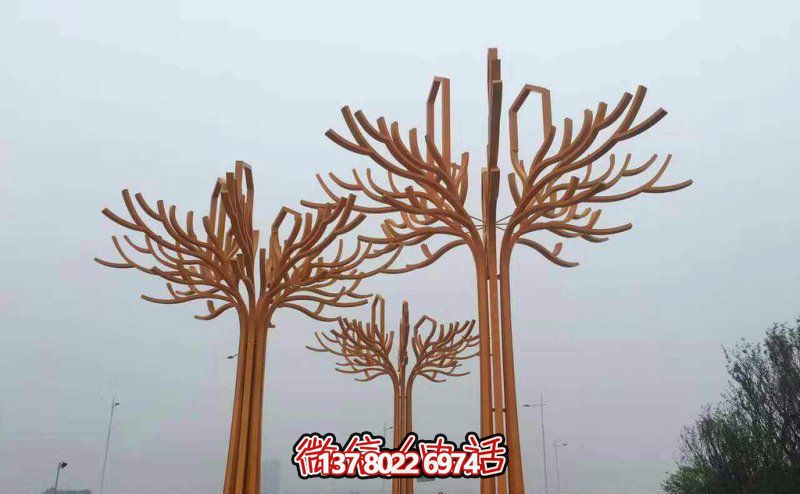 不銹鋼景觀雕塑，提升步行商業(yè)街抽象美感