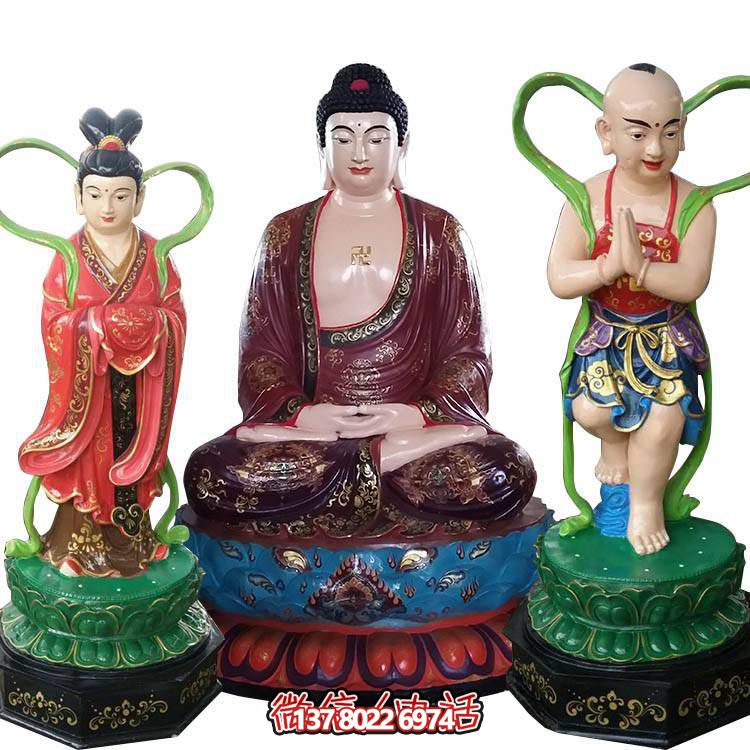 融合玻璃鋼、玻璃、彩繪技術(shù)的戶外景觀如來雕塑