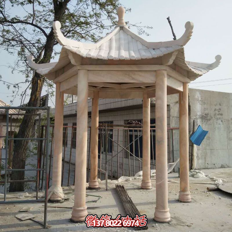大理石休閑涼亭，美化庭院陽(yáng)臺(tái)