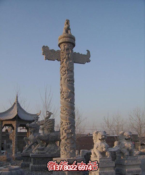 精美漢白玉雕塑，華美石龍表現(xiàn)中華文化之美
