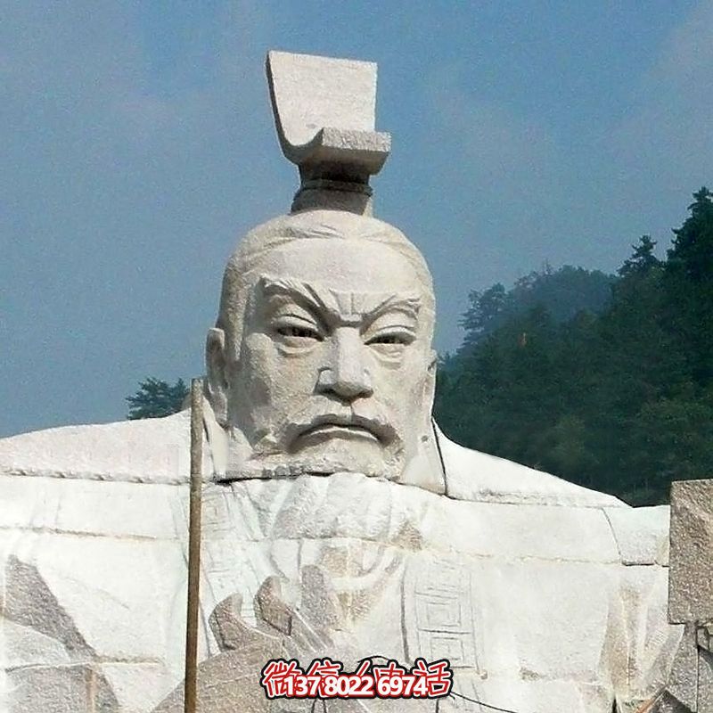 漢武帝劉徹大型石雕頭像，為您的園林景觀增添精彩