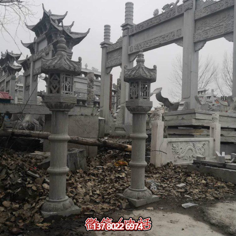 精美石雕創(chuàng)意石燈，提升庭院景觀美感