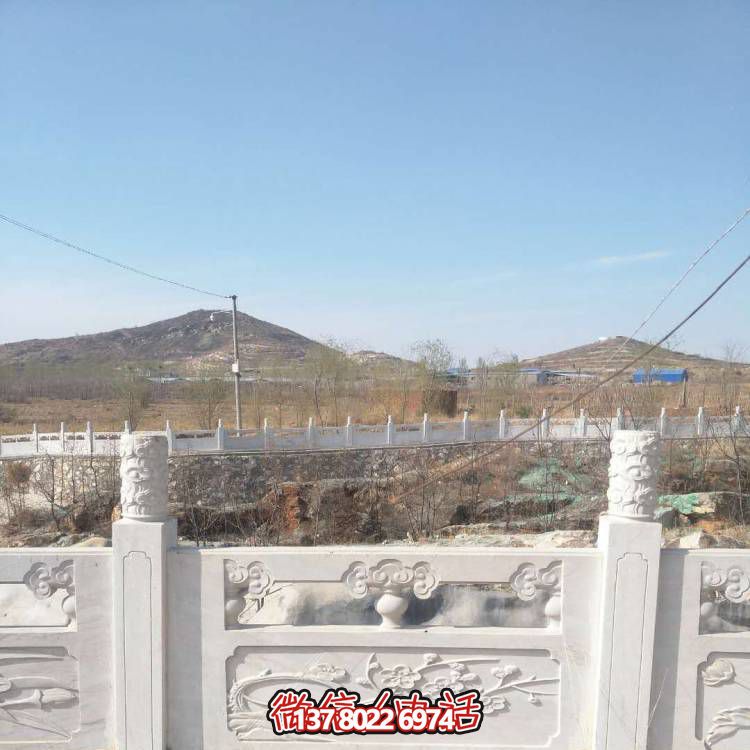 漢白玉防護(hù)欄桿，裝飾美化河道景區(qū)