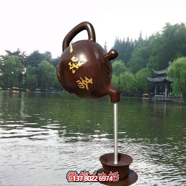 大型仿銅玻璃鋼懸空流水?dāng)[件，點(diǎn)綴園林景觀