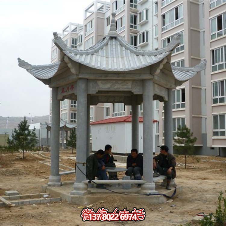 古典風(fēng)情涼亭，點(diǎn)綴小區(qū)廣場(chǎng)，讓您休閑身心