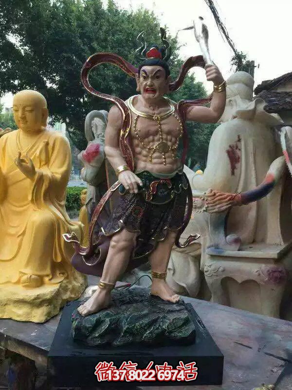 玻璃鋼八大金剛雕塑，護(hù)法神圣的守護(hù)