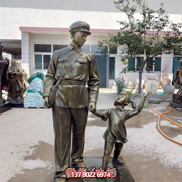 玻璃鋼雕塑，傳承名人精神，校園記憶經(jīng)典