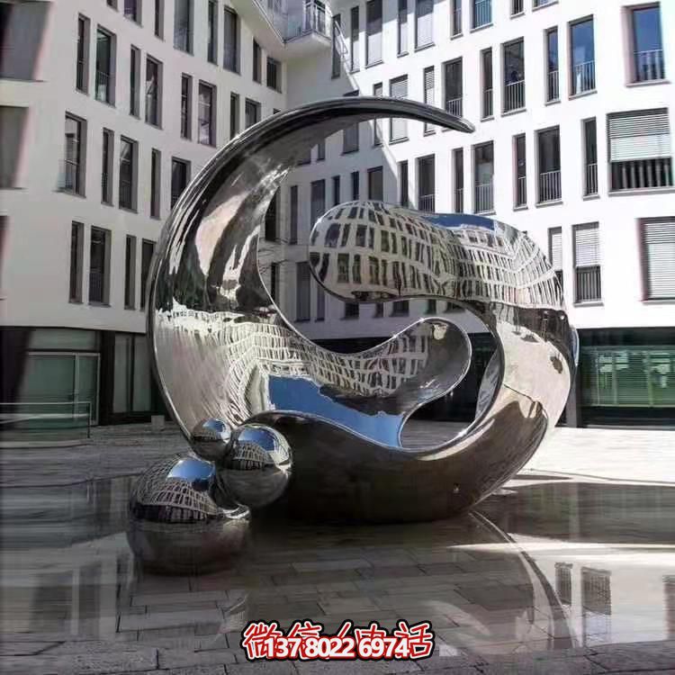 高品質(zhì)不銹鋼大型雕塑，精美戶外園林景觀