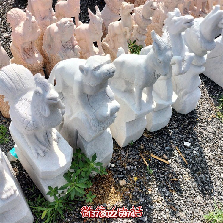 十二生肖小石雕擺件，帶來更多的吉祥與幸運(yùn)