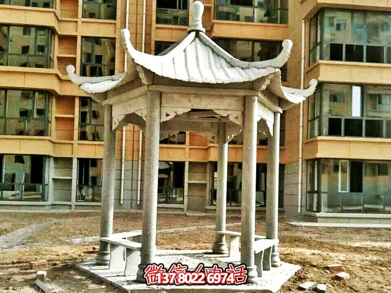 仿古建筑涼亭，為小區(qū)、公園、草坪提供休息雕塑美化