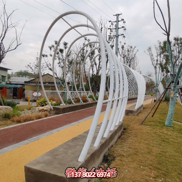 不銹鋼鐵藝拱門，完美裝飾公園戶外空間
