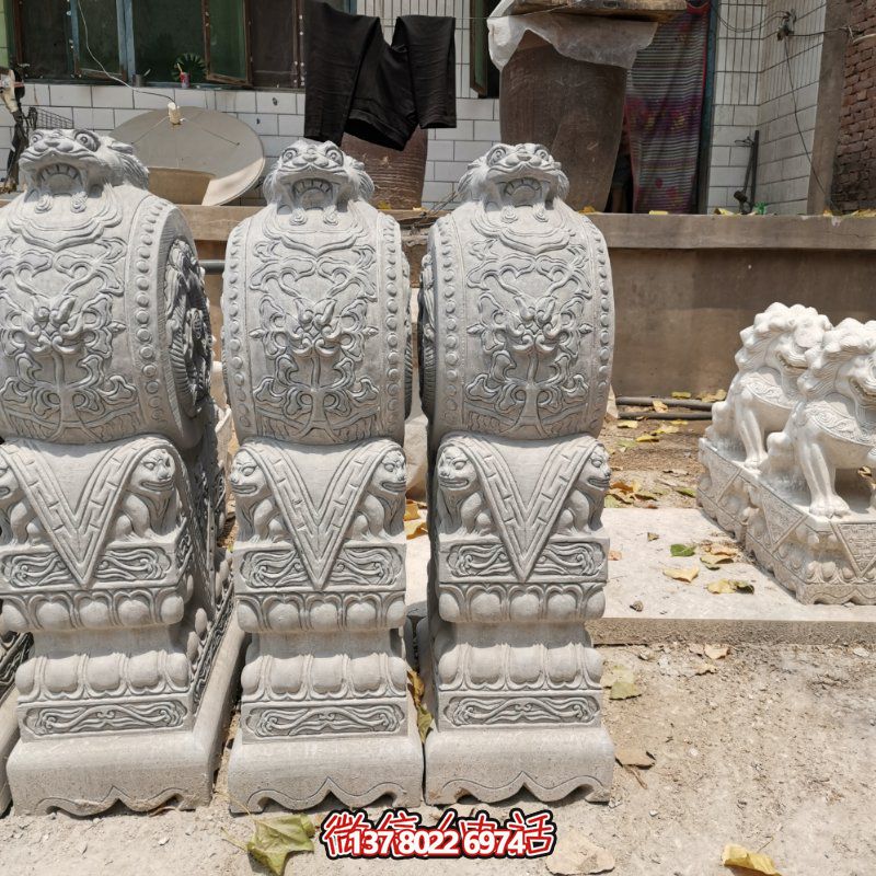 精美古典石雕擺件，美化庭院景觀