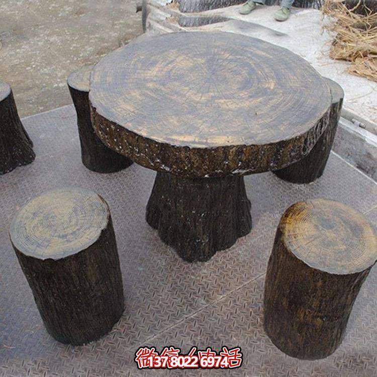 玻璃鋼樹木仿真凳子，為公園戶外空間提供美觀休閑