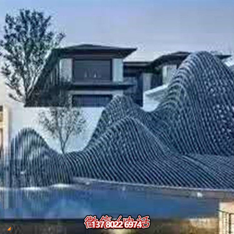 藝術(shù)水滴不銹鋼鏡面小品點(diǎn)綴庭院、酒店的時(shí)尚飾品