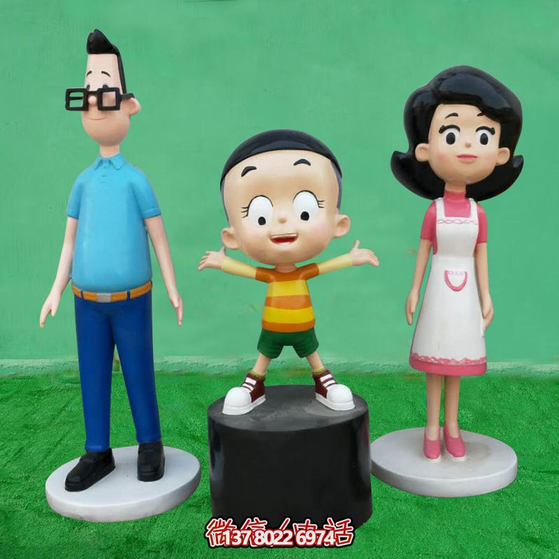 玻璃鋼卡通人物雕塑，為游樂園增添彩繪驚喜