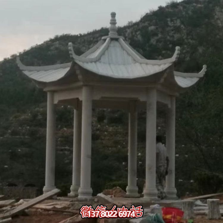 精美的大理石石雕戶(hù)外大型中式?jīng)鐾? title=