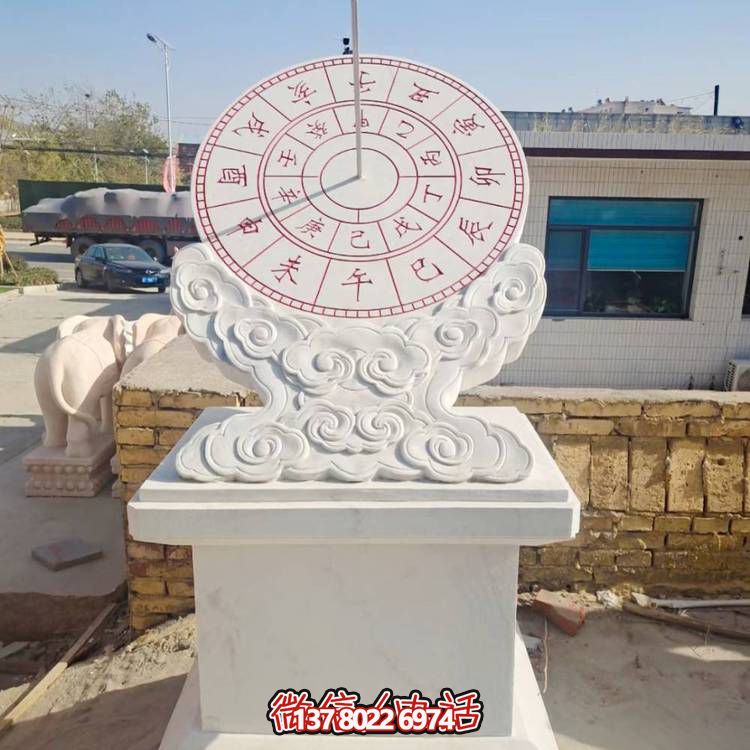 古典石雕計(jì)時器擺件，傳承校園文化