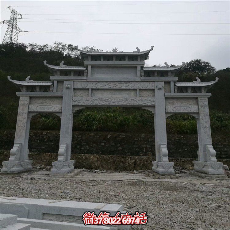 大型石雕牌坊，給你一個美麗的家園