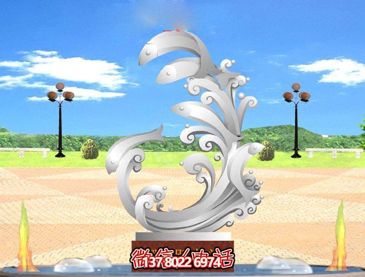 玻璃鋼雕塑魚躍龍門傳承古老傳統(tǒng)，展示創(chuàng)意美感