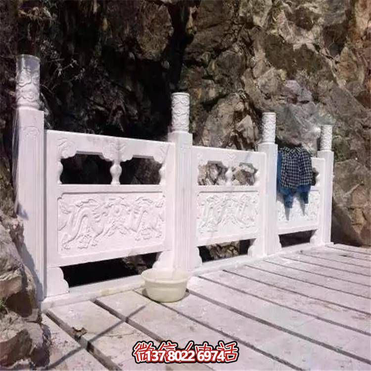 大理石石雕戶(hù)外園林景觀(guān)護(hù)欄雕塑