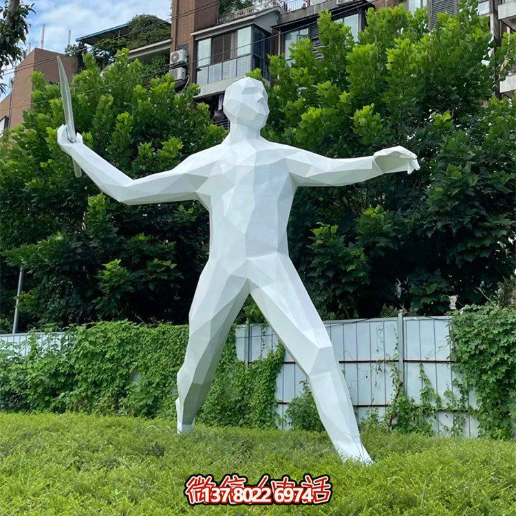 擲標(biāo)槍，玻璃鋼抽象運(yùn)動人物