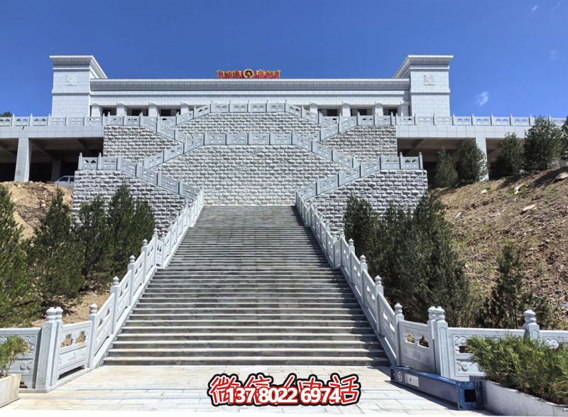 花崗巖露臺(tái)石雕步梯、欄桿欄板